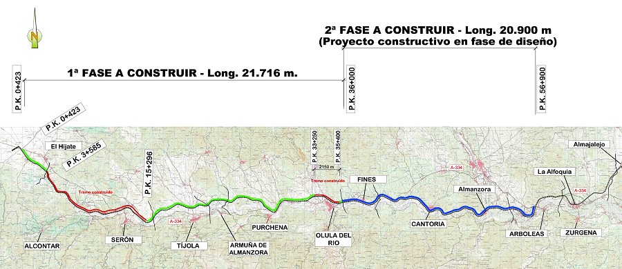 Plano V�a Verde del Almanzora