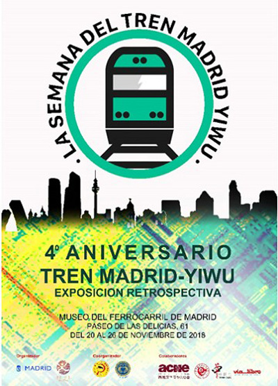 Exposici�n sobre del cuarto aniversario del tren entre Madrid y Yiwu
