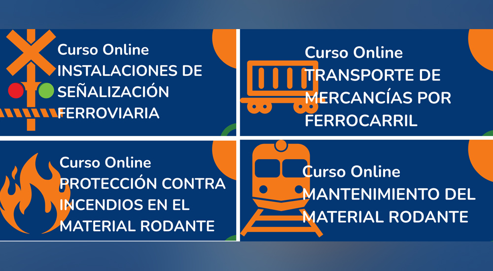 Formaci�n ferroviaria en mantenimiento, protecci�n contra incendios, se�alizaci�n y transporte de mercanc�as