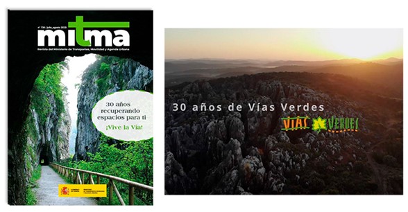 Un n�mero monogr�fico de la revista Mitma y un v�deo conmemoran los 30 a�os de las V�as Verdes