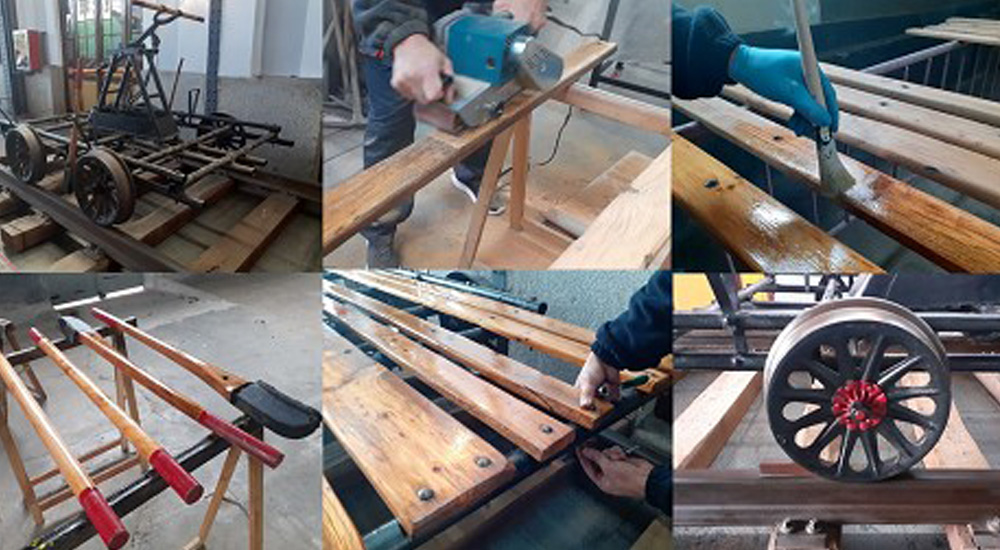 Una nueva pieza restaurada en la colecci�n del Museo del Ferrocarril de Madrid
