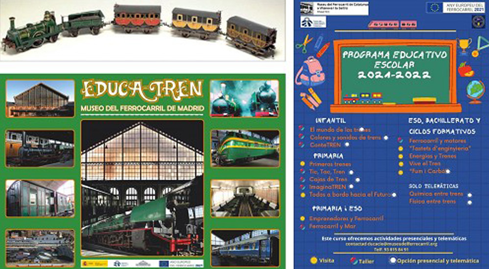 Los Museos del Ferrocarril de Madrid y Catalu�a lanzan su programa educativo para el curso 2021-2022