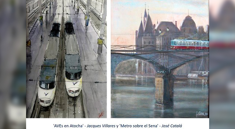 La exposici�n �RailArte � Viajar con la imaginaci�n�, en el Palacio de Fern�n N��ez