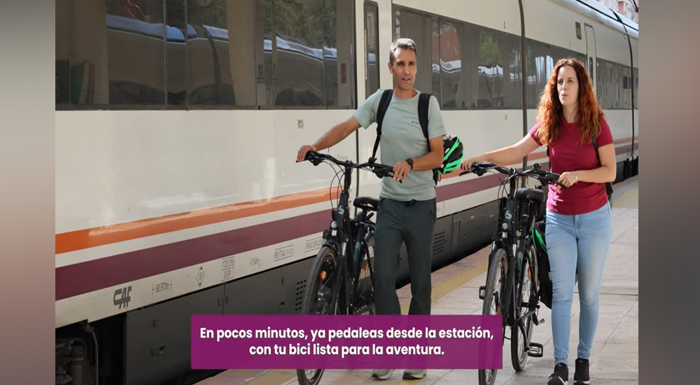 Tren + vías verdes, una combinación ideal en el Día Mundial del Transporte Sostenible Tren + vías verdes, una combinación ideal en el Día Mundial del Transporte Sostenible