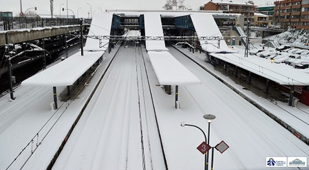 Trenes y nieve, im�genes para la historia