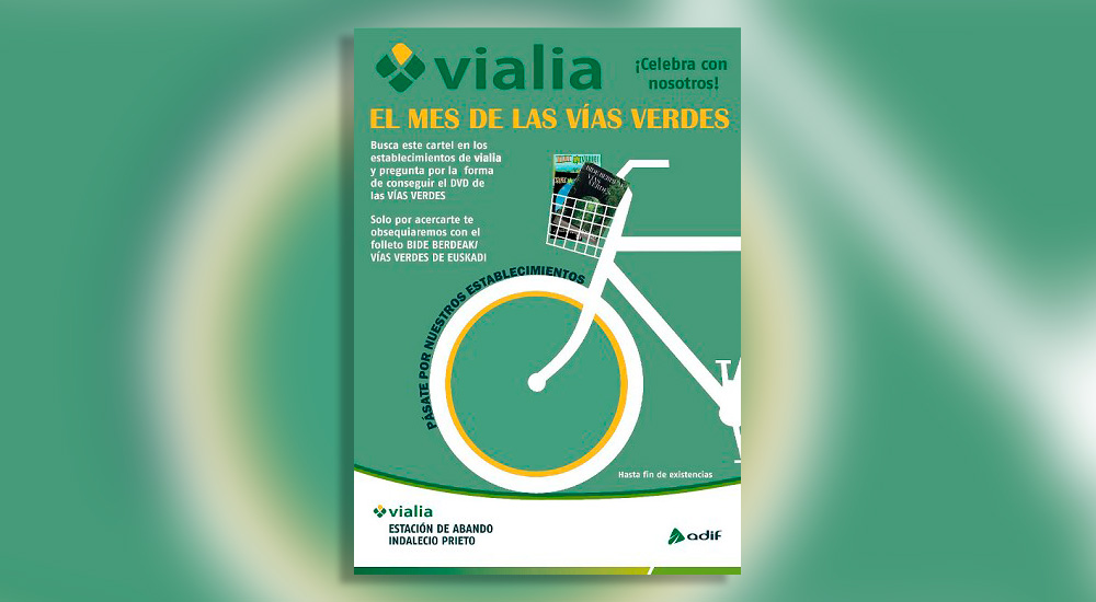 Vías Verdes en Vialia estación de Bilbao Vías Verdes en Vialia estación de Bilbao