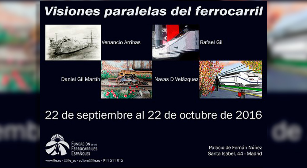 �Visiones paralelas del ferrocarril�, exposici�n pict�rica inspirada en el mundo del tren