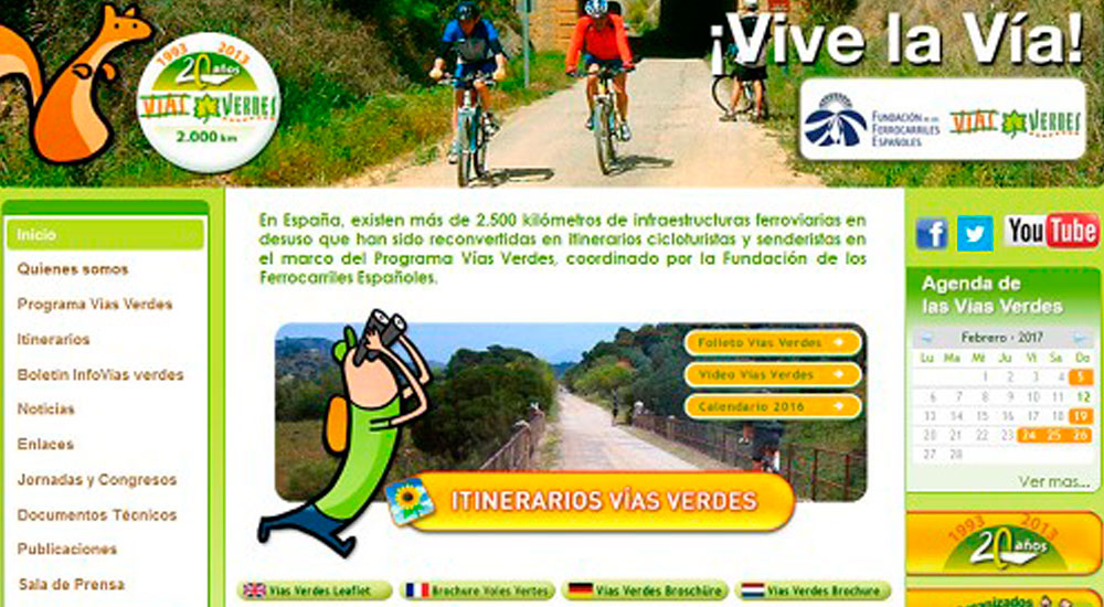 V�as Verdes: m�s de 5,3 millones de visitas virtuales en 2016