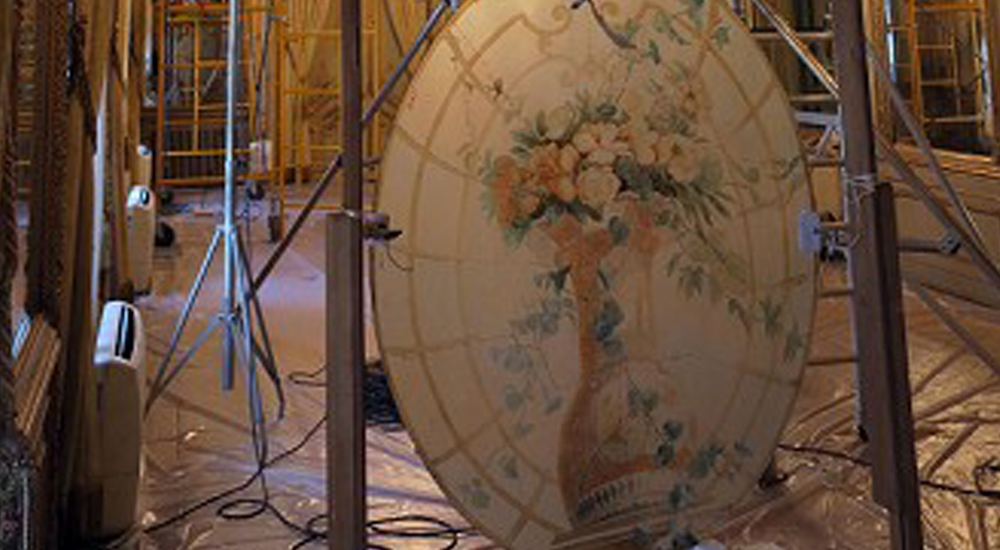 Campaña de restauración en el Palacio de Fernán Núñez Campaña de restauración en el Palacio de Fernán Núñez