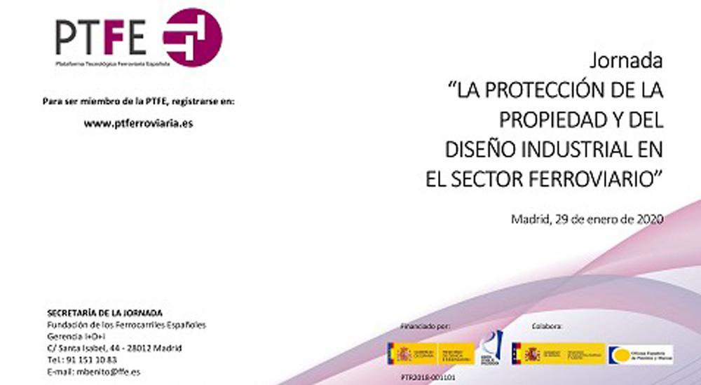 Jornada sobre protecci�n de la propiedad y el dise�o industrial en el ferrocarril
