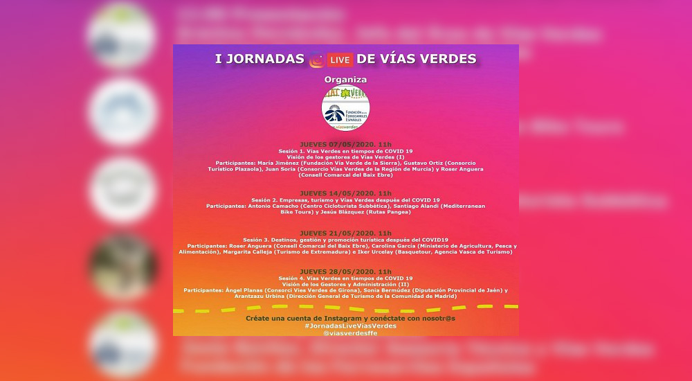Conclusiones de las I Jornadas LIVE de V�as Verdes en tiempos de COVID-19
