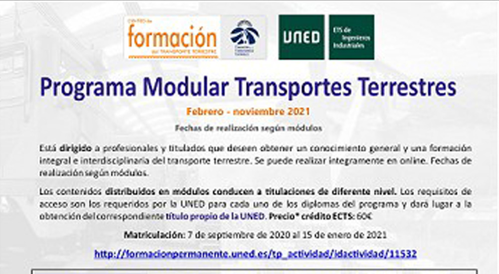 Convocado el 35� Curso de Transportes